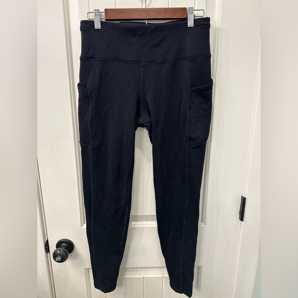 Athleta Altitude Stash Tight Polartec Powerstretch Pants Fleece Lined M - Picture 3 of 7